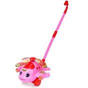 تصویر اسباب بازی چرخ عصایی طرح هواپیما صدادار 