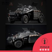 تصویر طرح سه بعدی مدل تانک جنگ جهانی دوم 