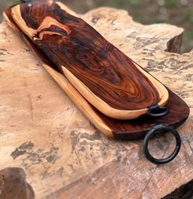 تصویر ظرف سرو چوبی 