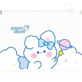 تصویر پوشه زيپ دار A4 طرح جديد 