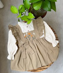 تصویر پیراهن لینن طاووس 