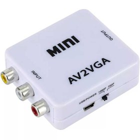 تصویر تبدیل AV به VGA پی نت مدل MINI کد 5859 