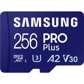تصویر کارت حافظه سامسونگ PRO PLUS ظرفیت ۲۵۶ گیگابایت UHS-I U3 A2 V30 