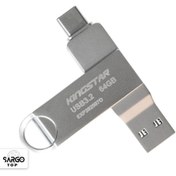 تصویر فلش مموری کینگ استار USB3.0 مدل C60 ظرفیت ۶۴ گیگابایت 