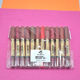 تصویر رژلب مدادی شمعی گلاریس 12 عددی Gelaris candle pencil lipstick 12 pcs