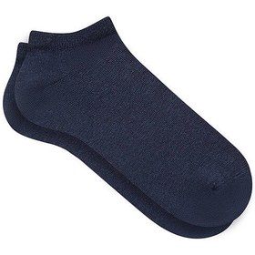 تصویر خرید اینترنتی جوراب رسمی و روزمره مردانه سرمه‌ای ماوی 0910747 ا 2li Lacivert Patik Çorabı Seti 2li Lacivert Patik Çorabı Seti