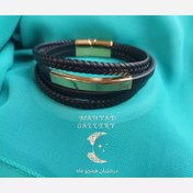 تصویر دستبند چرمی دو لاین کارتیر 