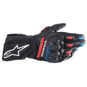 تصویر دستکش موتورسیکلت مردانه و زنانه محافظ موتور سیکلت هوندا SP 8 V3 مشکی قرمز سفید آبی Alpinestars 