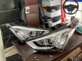 تصویر چراغ جلو هیوندای سانتافه زنون سمت راست ۲۰۱۴ Right headlight