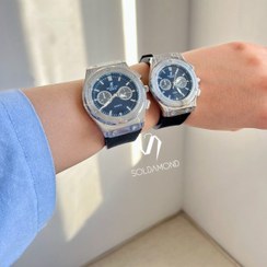 تصویر ساعت هابلوت نقره ای 