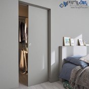 تصویر مکانیزم روف هنگ تک درب فریم لس شیشه‌ای ساختمانی دستی فانتونی K108 