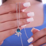 تصویر گردنبند زحل جنس استیل با کیفیت 