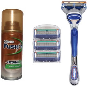 تصویر ست اصلاح ژیلت مدل Fusion Proglide مجموعه 3 عددی | تیغ اصلاح