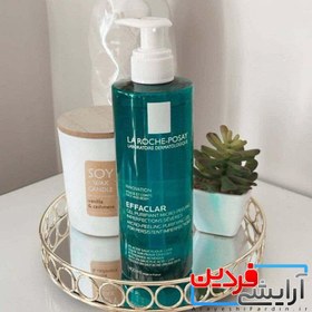 تصویر ژل شستشوی صورت لاروش پوزای مدل افکلار حجم ۴۰۰ میل مناسب پوست چرب 