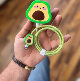 تصویر پک محافظ آداپتور سیلیکونی طرح دراگون مناسب برای آیفون Silicone adaptor protective pack Dragon design