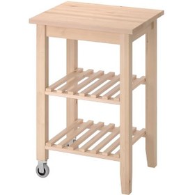 تصویر ترولی چوبی ایکیا مدل BEKVAM 