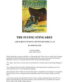 تصویر دانلود کتاب The Flying Stingaree (Rick Brant Science Adventure # 18) [First Edition] کتاب انگلیسی The Flying Stingaree (Rick Brant Science Adventure # 18) [First Edition]