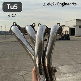 تصویر هدرز 4-2-1 فولادی Enginearts مناسب Tu5 