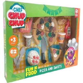 تصویر ست اسباب بازی فست فود برشی ۶۲ 