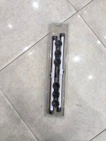 تصویر پرده بغل كشوي مشكي 