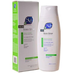 تصویر شامپو سبو استاپ مناسب پوست چرب اس وی آی Sebo Stop Shampoo