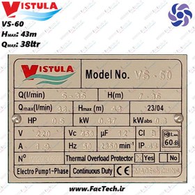 تصویر پک 5 تایی VS 60 کم صدا ترین پمپ خانگی نیم اسب با حداکثر هد 45 متر و حداکثر دبی 38 لیتر سیم پیچ مسی 99.9 درصد با محافظ حرارتی و شفت استیل تامین آب (طبقه پنجم با لوله کشی استاندارد) VISTULA peripheral pump PUMP VS 60 ( HIGH TECH )