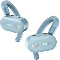 تصویر هدفون بی‌سیم TOZO O2 True Open Ear سبک وزن با تنظیم چند زاویه، هدفون بلوتوث 5.3 با طراحی دو محوره برای راحتی طولانی مدت، تماس‌های شفاف برای رانندگی، آبی TOZO O2 True Open Ear Wireless Headphones Lightweight with Multi-Angle Adjustment, Bluetooth 5.3 Earbuds with Dual-Axis Design for Long-Lasting Comfort, Crystal-Clear Calls for Driving, Blue