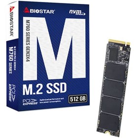 تصویر اس اس دی 512 گیگابایت بایوستار مدل M760 M.2 2280 PCI-E NVMe BIOSTAR M760 M.2 2280 PCI-E NVMe 512GB Internal SSD