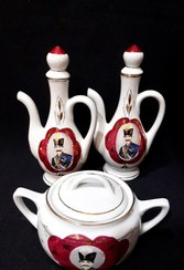 تصویر ست قندان و جفت گلابپاش شاهی 