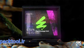 تصویر دانلود پروژه افتر افکت موکاپ ویدئویی تلویزیون قدیمی Old TV Mockup Display 