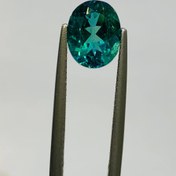 تصویر نگین توپاز سبز کتدت اصل سایز 10*8 میلی‌متر 