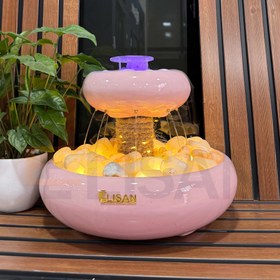 تصویر آبنما رومیزی دوطبقه با مه ساز 