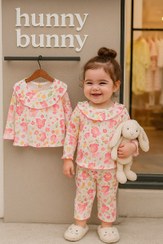 تصویر ست بلوز و شلوار آستین بلند راحتی پرنسسی 