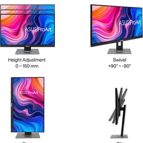 تصویر مانیتور 27 اینچ ایسوس مدل ProArt Display PA278QV ASUS ProArt Display PA278QV 27Inch Professional Monitor