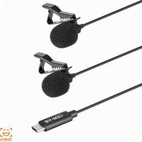 تصویر میکروفون یقه ای با سیم بویا مدل BY-M3D رابط Type-C Boya BY-M3D Lightning Collar Microphone