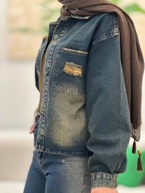 تصویر کت جین زنانه ژیکان کد te100799 