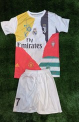 تصویر پیراهن شورت باشگاهی منتخب رونالدو فول چاپ 