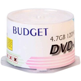 تصویر دی وی دی خام باجت مدل DVD-R بسته 50 عددی Budget DVD-R Pack of 50