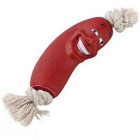 تصویر اسباب بازی سگ سوسیس طنابی مدل Sausage Squeaky ا Sausage Squeaky Toy For Dog Sausage Squeaky Toy For Dog