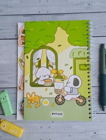 تصویر دفتر دیوایدر دار کارتونی 