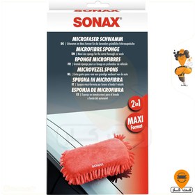 تصویر اسفنج مایکروفایبر قرمز سوناکس Sonax Microfiber Sponge 