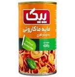 تصویر کنسرو مایه ماکارونی با قارچ پیک 420 گرمی 