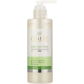 تصویر ژل شستشوی صورت ضد آلودگی هوا سینره مناسب پوست چرب حجم 200 میلی لیتر 