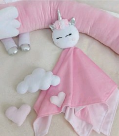 تصویر کامفورتر یونیکورن - عروسک خواب طرح تک شاخ Unicorn comforter