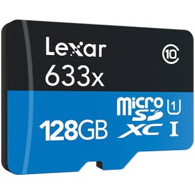 تصویر کارت حافظه لکسار SD 128G U3 سرعت 95MBps 633X 