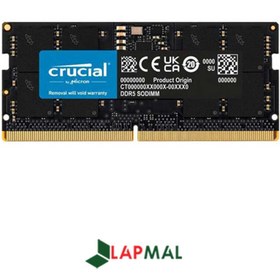 تصویر رم لپ تاپ کروشیال مدل DDR5-5200 SODIMM ظرفیت 32 گیگابایت Crucial 32GB DDR5-5200 SODIMM Laptop Ram