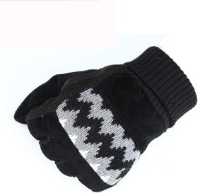 تصویر دستکش مردانه جیر کف ترمزدار فری سایز مشکی 