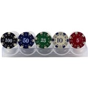 تصویر چیپ 100تایی بازی پوکر اصلی سرگرمی دورهمی 