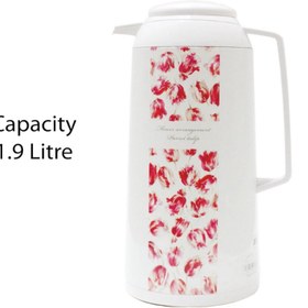 تصویر فلاسک 1.9 لیتری پیکوک ژاپن مدل SJP190 Peacock Vacuum Flask Thermos Beverage dispenser Hot and Cold Made in Japan SJP190 (1.9 Ltr)