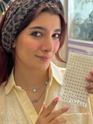 تصویر پیرسینگ چسبی طرح فلز 